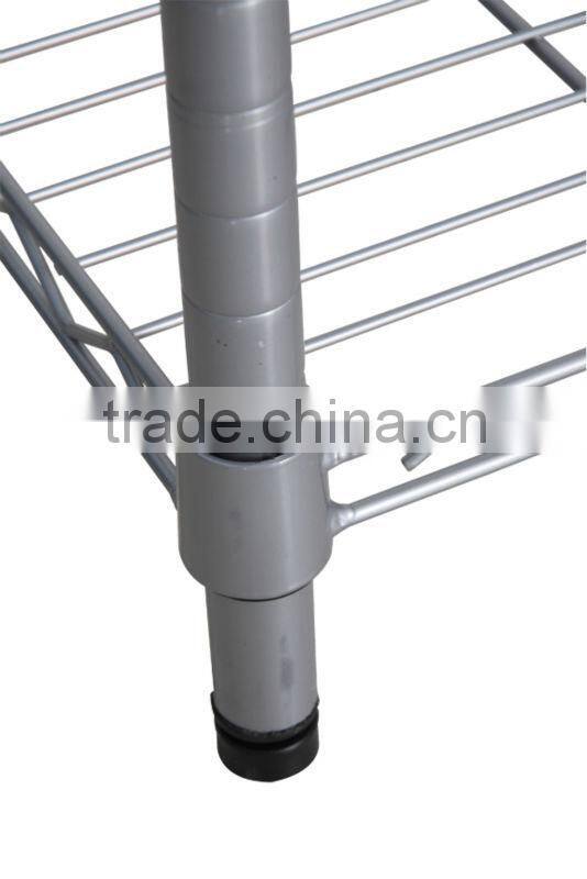 CE gray epoxy coated wire shelving