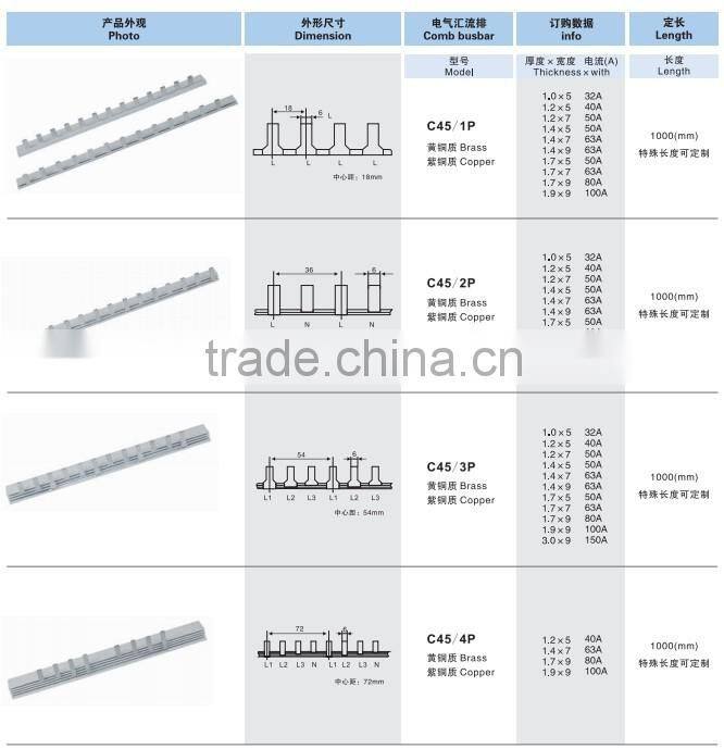 Made In China Electrical Brass Busbar Connectors