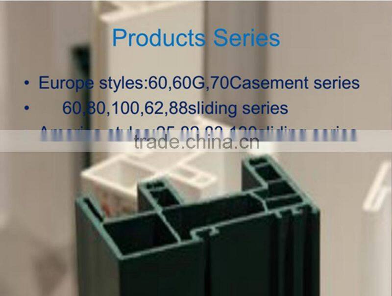 exclusive white Screen sash pvc profiles for installing safety mosquito net