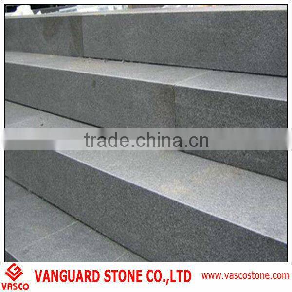 Natural dark grey g654 granite , g654 grantite stairs with high quality