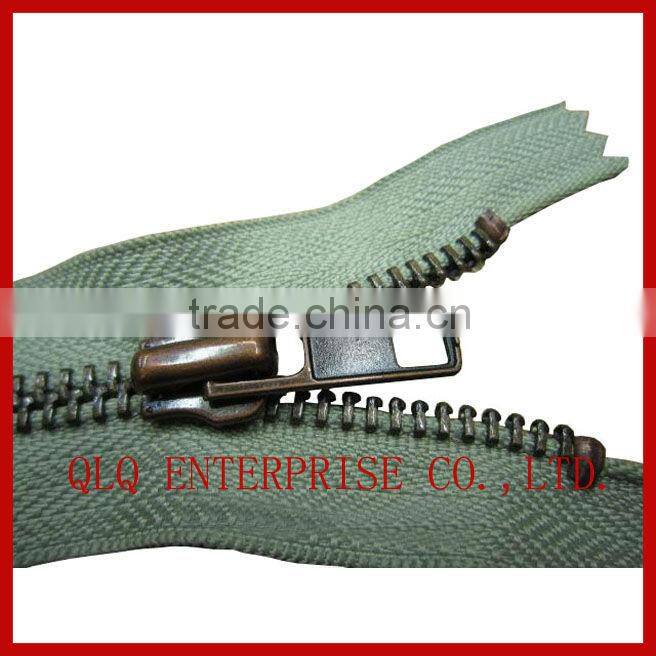 High Quality Metal Finished Zipper