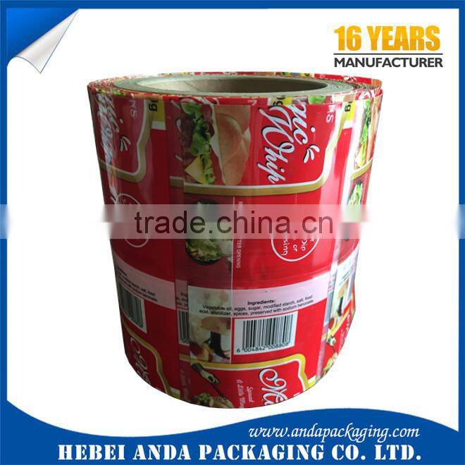 PET PVC bottle wrap label shrink lable/ BOPP printing roll-fed label water bottle