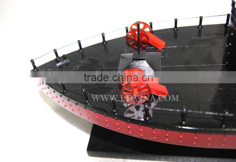 U.S.S MONITOR WOODEN WAR SHIP MODEL