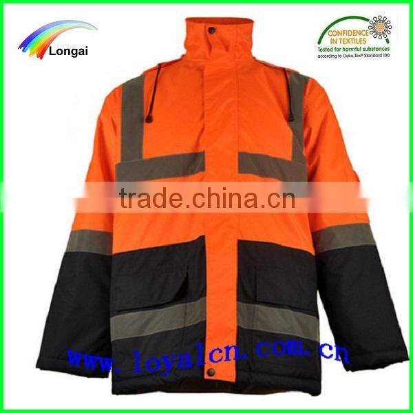 orange reflective work jacket & worker jacket