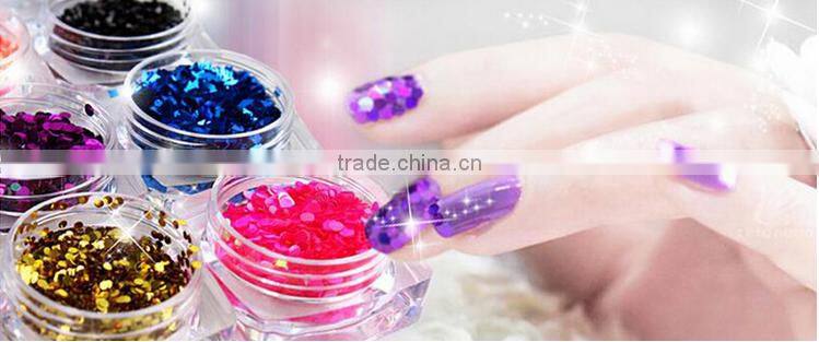 bling bling 12 Colors in pots Multi shine Nail Glitter Powder for Nail Art Decoration