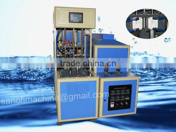 Semi automatic 2 Cavity PET bottle blowing machine