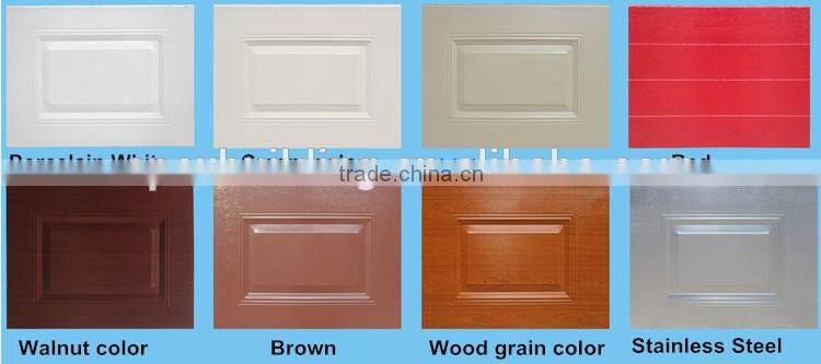 WHITE color overhead garage door with window Automatic Remote Controlled overhead garage door opener Galvanized steel /Aluminum