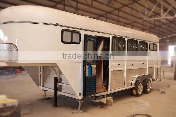 3 horses load gooseneck horse trailer