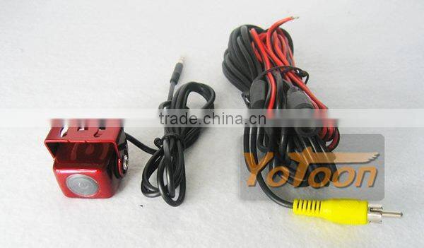 NEW Car rear view 170 angle camera guard line CCD effect(red)