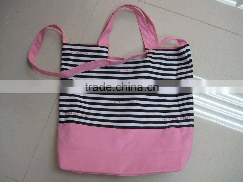 cotton canvas tote bag long handle