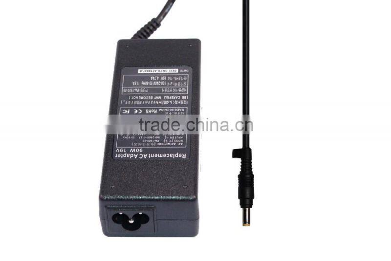 Replacement Laptop AC Adapter for HP 19V 4.74A with 4.8MM*1.7MM Connector