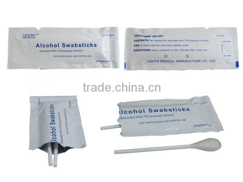 Alcohol cleansing swabstick