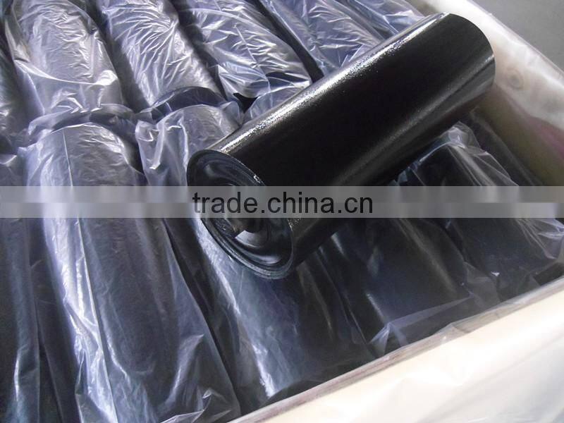 Conveyor 3 Roll Steel Pipe Trough Roller For Chemical and Fertilizer Industries