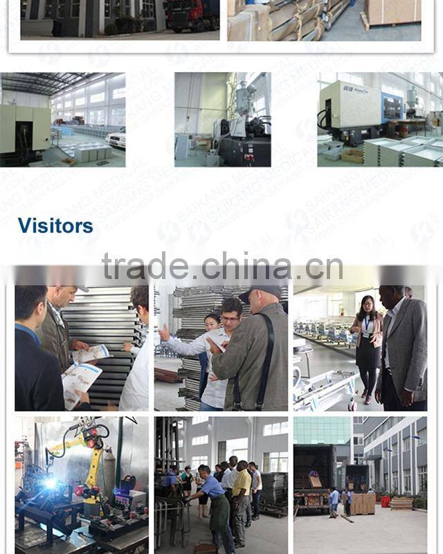 Hospital Furniture Detachable Stainless Steel 3 Cranks Hospital Bed