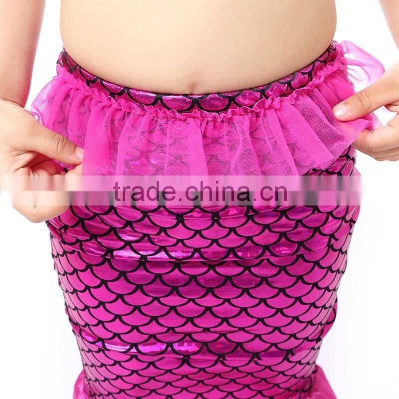 2016New Fashion Mermaid Bikini Wholesale Baby Girls Vintage Swimming Outfit Set