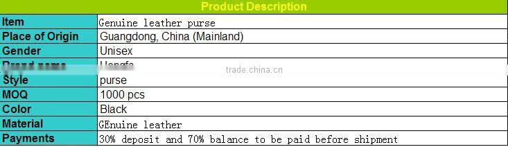 Genuine leather Lady purse