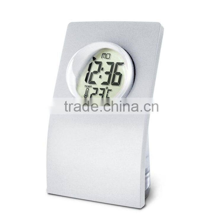 ECO Friendly wheel shape alarm Water Energy Clock, No Battery Fancy Digital Alarm Clock,weather forecast clock