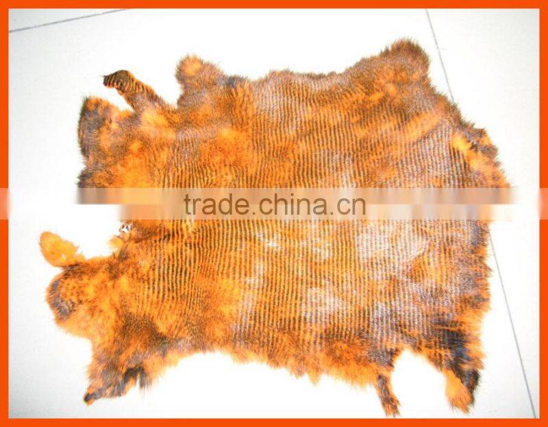 high quality rabbit fur skin dyed colors