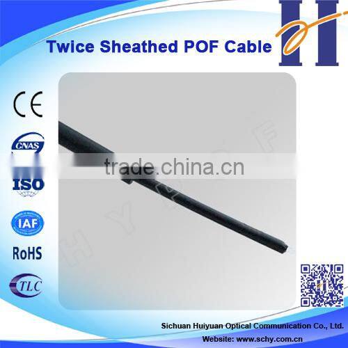 Simple Operation Twice Sheathed POF Cable Plastic Optical Cable
