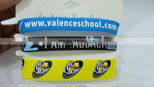 2014 best seller manufacture any of customized silicon bracelet in high quality and the cheapest price
