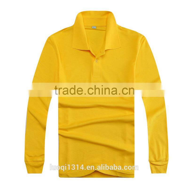 Cheap New Fashion Men's Sweater Casual Polo Shirt, Blank Custom Polo Tshirt, Long Sleeve Polo