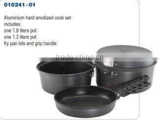 ALUMINIUM HARD ANODIZED COOK SET
