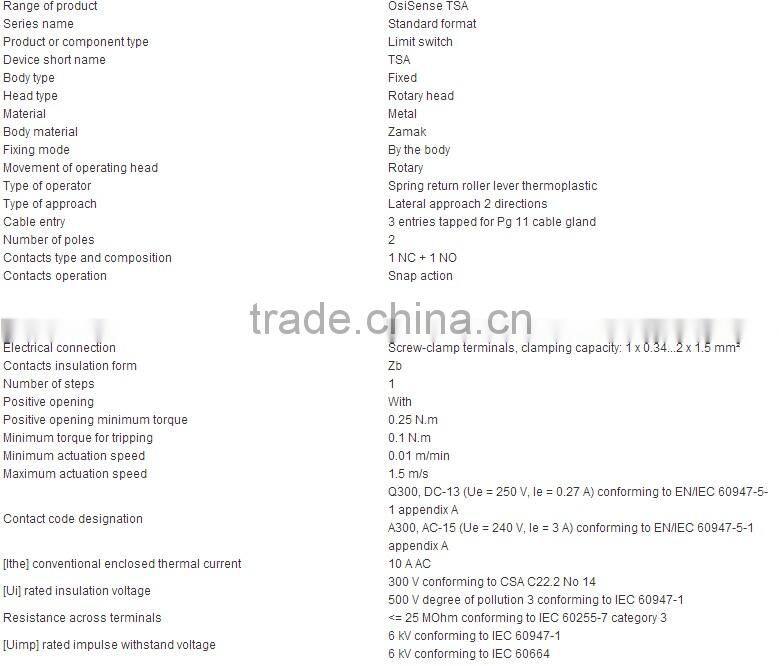 TSA Limit Switch TSA-001