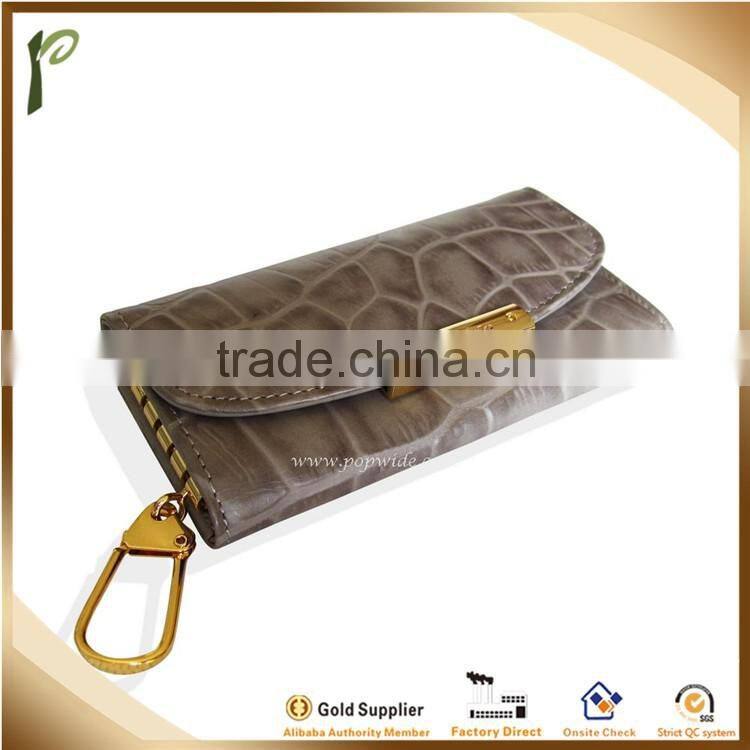 Popwide Wholesales High Quality Leather Key Chain bag/case