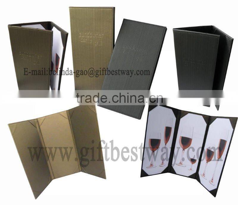 3-folder menu cover