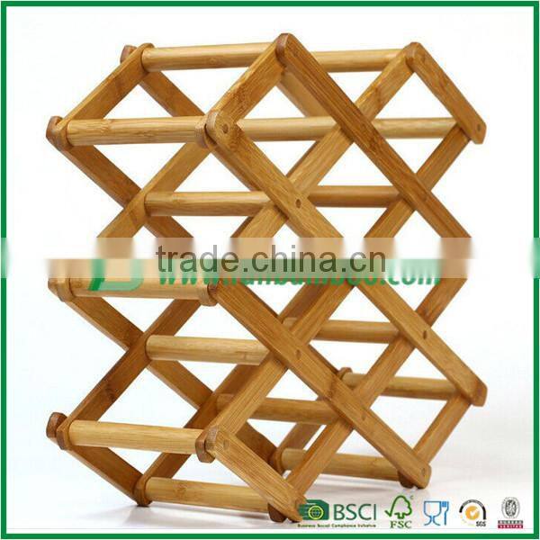 Portable Bamboo Wine Bottle Holder Wine Rack