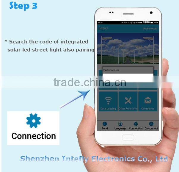 Street lights with a nice price from INTEFLY Smart APP control street light all in one 30w 50w 70w street light from China