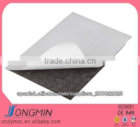 A4 white adhesive rubber magnetic laminated sheet