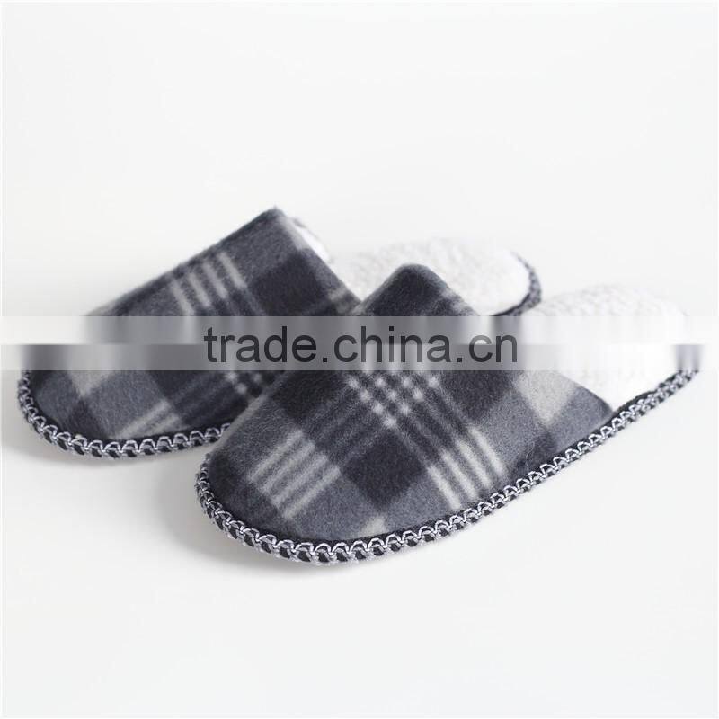 Woman and man single-faced brushed indoor slipper