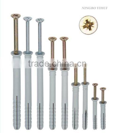 Supply nylon CSK head hammer fixing anchors popula products
