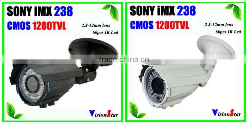Outdoor Security Camera Systems 1200TVL 1/3"SONY IMX238+AVS05P Infrared IR Cut Waterproof CCTV Camera Varifocal Lens Camera