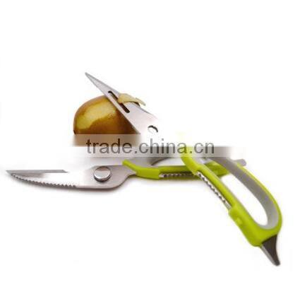 stainless steel kitchen Scissors with sheath and with magnet