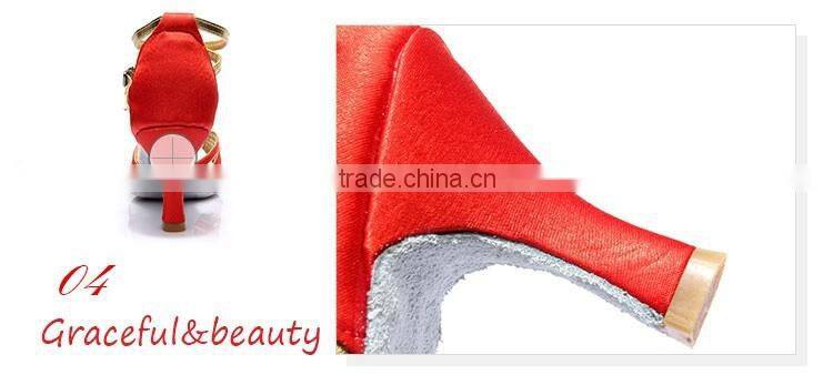 2016 Wholesale ballroom latin dance shoes women high heel salsa dance shoes for sale