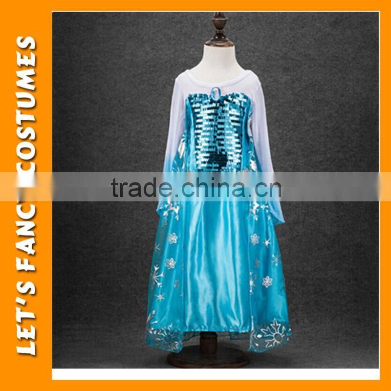 Girl Dress Summer Girls Clothes Girls Princess Anna Elsa Cosplay Costume Kid's Party Dress Dresses PGCC-1415