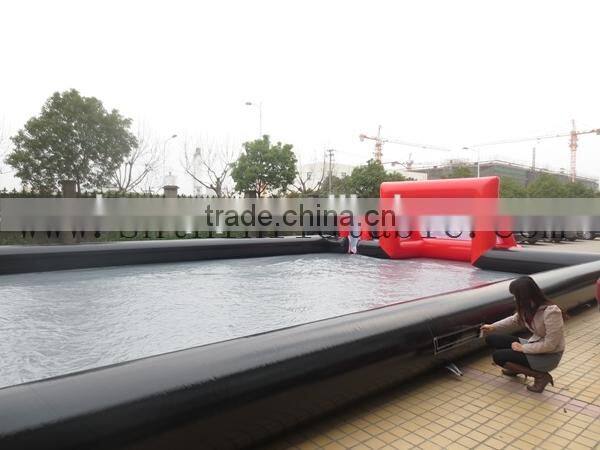 20*10*2.5m inflatable soap soccer field/ football pitch