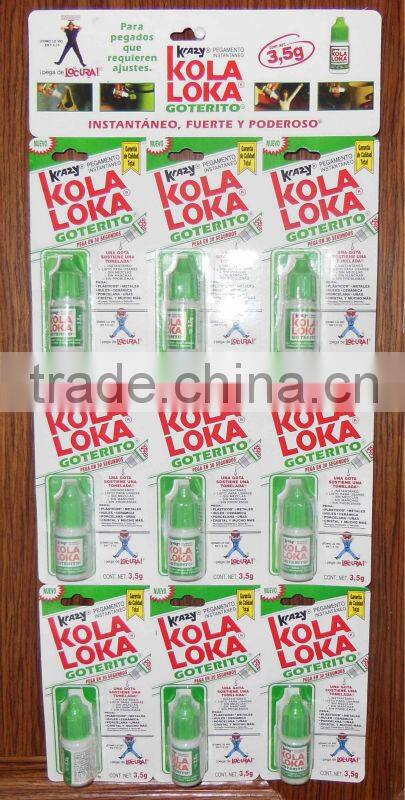 9x3g per blister card super glue