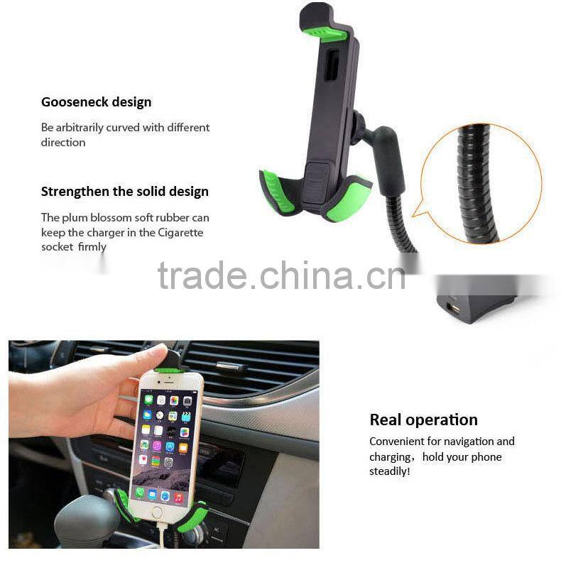 360 roattion 1 port usb car charger mount HC05K