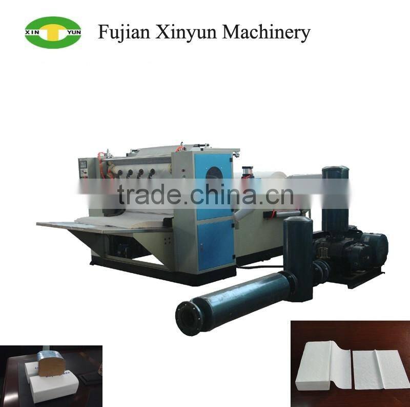 Facial tissue machine type V folding hand towel paper making machine