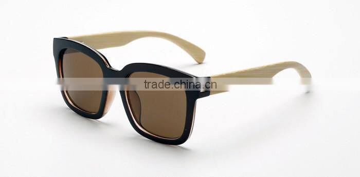 Plastic sunglasses wood arm sunglass bamboo eyeglasses