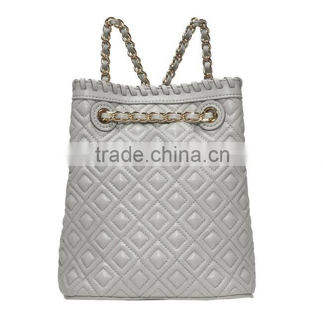 BK4043 New products grey skull beaded fashion mini hard shell lady backpack