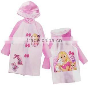 PVC cartoon child rain suit
