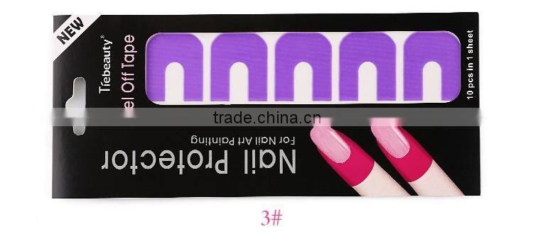 New plastic peel off tape sticker easy fast clean used with polish UV gel stamping plate