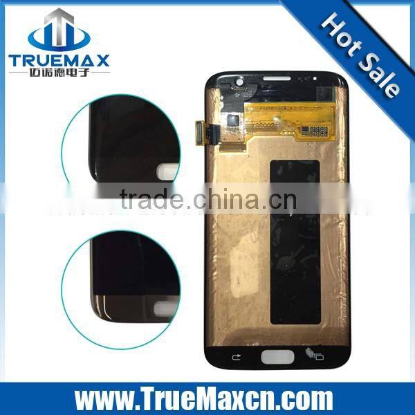 Cheap Displays for Samsung S7 Edge LCD Screen Black Gold