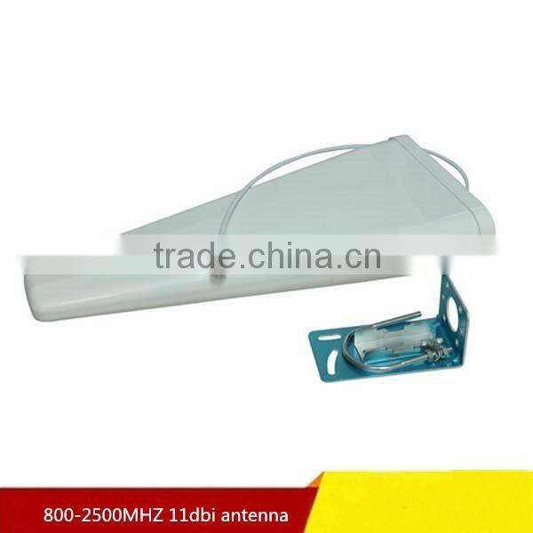 High gain 11dbi 800-2500MHZ 2G/3G/2.4G 100W 50ohm Log Periodic Antenna with N connector