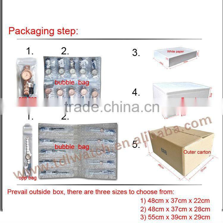 Stainless steel wrist watch sapphire glass ultra thin watch