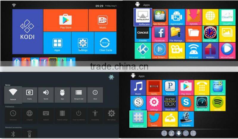 China Factory Amlogic S912 tv box Q9S android 6.0 802.11 a/b/g/n/ac wifi 1000M ethernet Octa core tv box 2g 16g S912 64bit BOX